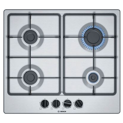 Picture of Bosch: Bosch PGP6B5B60 Stainless Steel Gas Hob