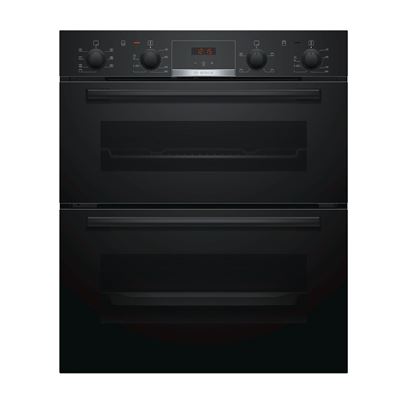 Picture of Bosch: Bosch NBS533BB0B Black Built-Under Double Oven